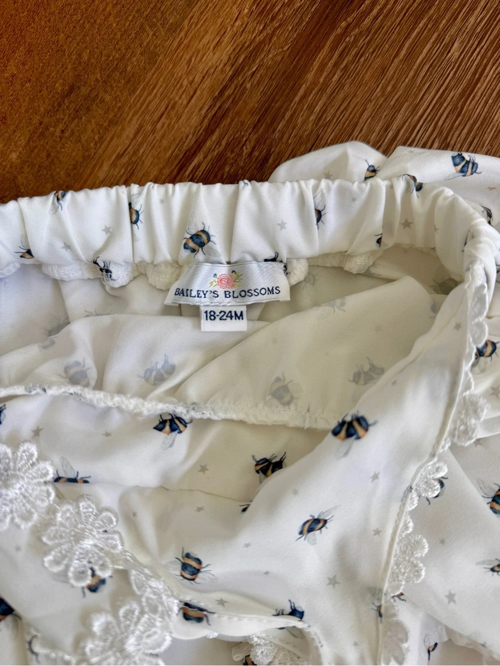 Bailey’s Blossoms Honeybee Romper- 18-24M
